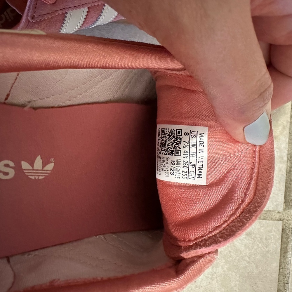 Adidas SPORTY and RICH Pink and Cream Trainers - Picture 4 of 4